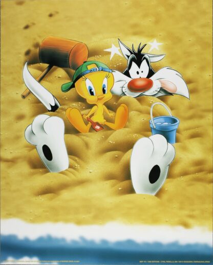 Titi, Affiche offset, A la plage 40X50 cm