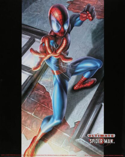 Spider-Man Ultimate Affiche vintage (2002) sur la facade