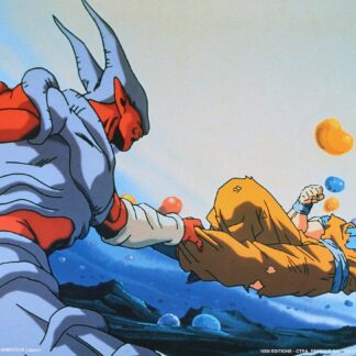 Dragon Ball Z Affiche offset vintage 1000 Editions (1989) : Jamenba VS GoKu Super Saiyan