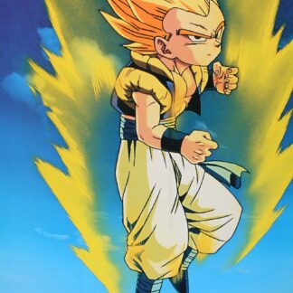 Dragon Ball Z Affiche offset vintage 1000 Editions (1989) : Gogeta Super Saiyan