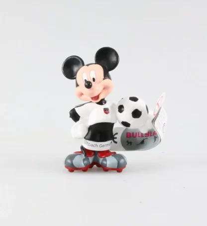 Figurine Mickey Disney tenue de foot vareuse blanche