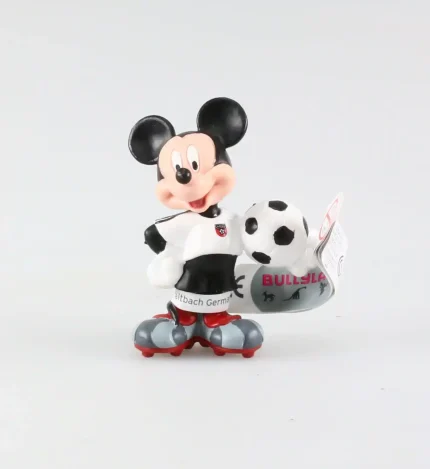 Figurine Mickey Disney tenue de foot vareuse blanche
