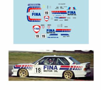 Décalcomanie pour miniature 1/43 BMW M3 - 24 heures de SPA 1989 #19 - D. THEYS-M.DUEZ-S. SOPER