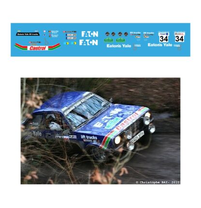 Décalcomanie pour miniature 1/43 FORD ESCORT MKII - Boucles de Spa 2010