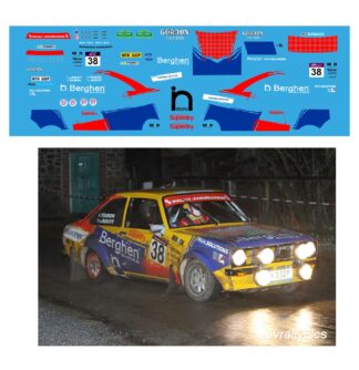 Décalcomanie pour miniature 1/43 FORD ESCORT MKII - Boucles de Spa 2012