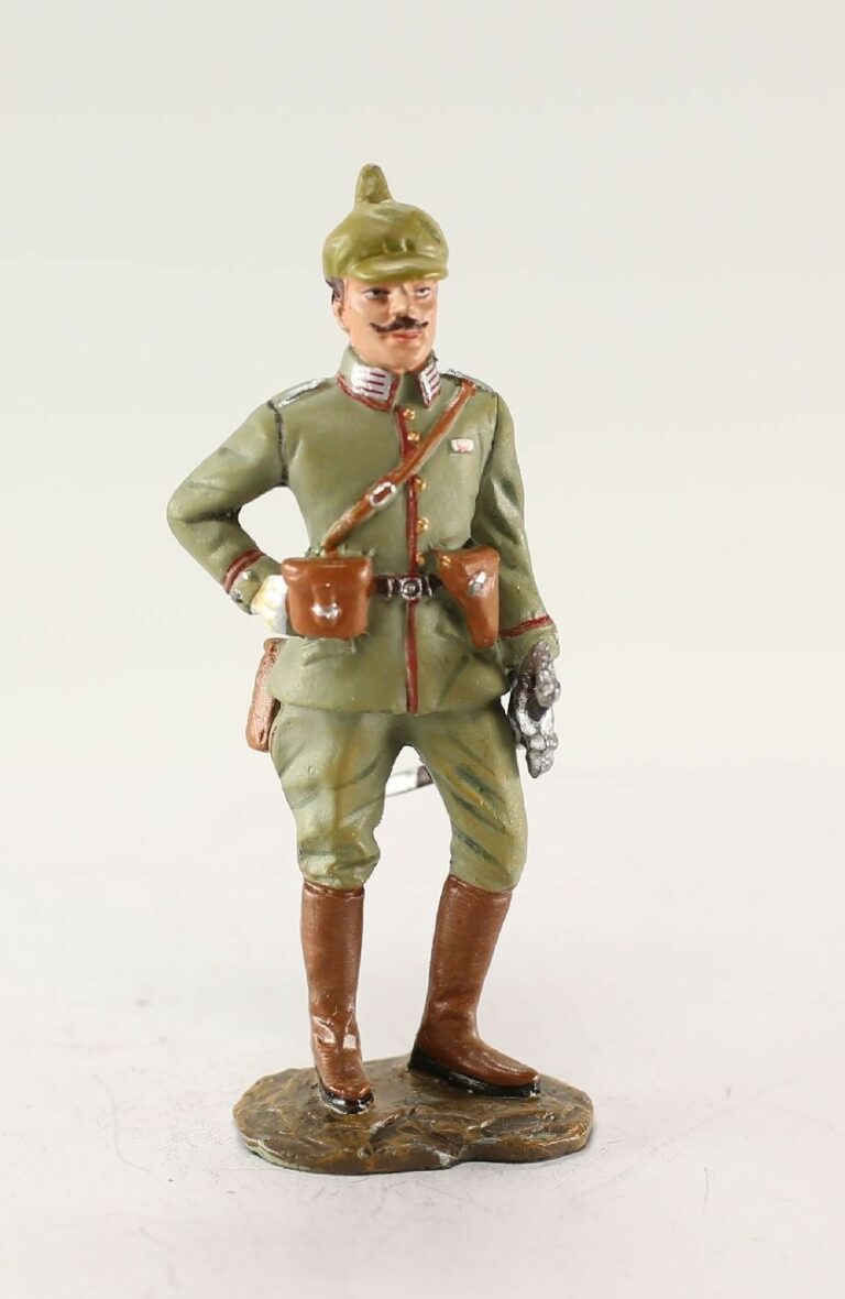 Sous-lieutenant de la garde prussienne 1914 : 1st World War : Figurine en métal 1/30