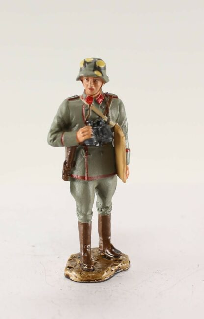1st World War, Figurine en métal, Officier allemand d'artillerie, 1918, 1/30