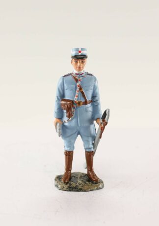 1st World War, Officier d'infanterie roumaine 1916-17 : Figurine en métal 1/30