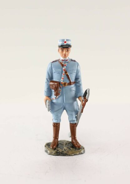 1st World War, Officier d'infanterie roumaine 1916-17 : Figurine en métal 1/30