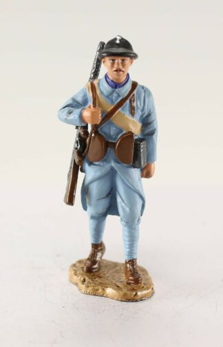 Tireur français au FM, 1st World War 1917 : Figurine en métal 1/30