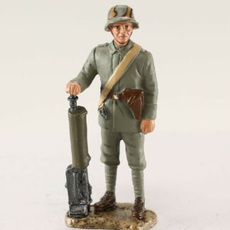 Mitrailleur allemand 1917 : 1st World War : Figurine en métal 1/30