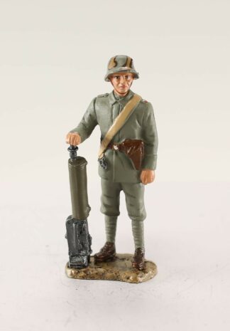 Mitrailleur allemand 1917 : 1st World War : Figurine en métal 1/30