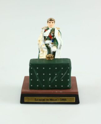 Napoléon, Figurine métal, Napoléon 1er, roi d'Italie, Le sacre de Milan, 1805, 1/32