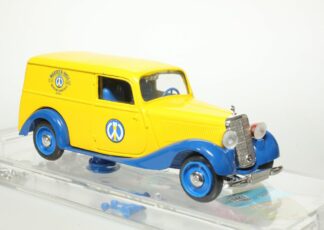 Mercedes 170V van, Brauerei Warteck, Basel, Export Lagerbier, Camionnette miniature 1/43