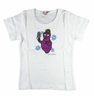 T-shirt Enfant Barbapapa Miroir manches courtes blanc