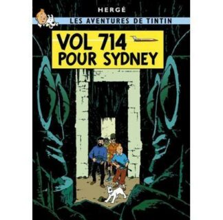 Tintin Vol 714 pour Sydney Affiche offset