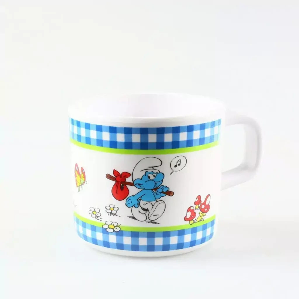 Mug enfant en mélamine Les Schtroumpfs en ballade