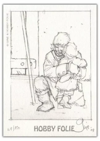 Ex-libris Neige Banal holocauste signé Gine