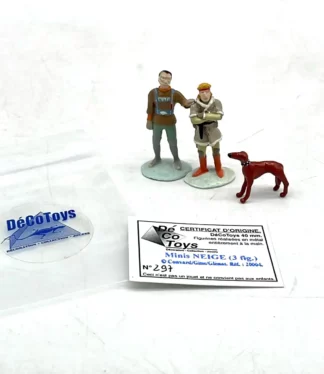 Figurines Neige métal Trace chien Northam Decotoys