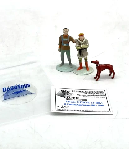 Figurines Neige métal Trace chien Northam Decotoys