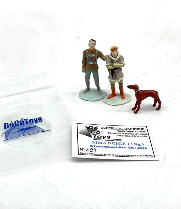 Figurines Neige métal Trace chien Northam Decotoys