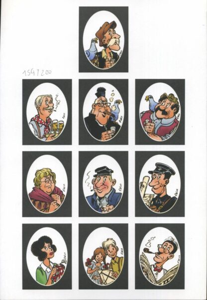 Walthéry, Le Vieux Bleu, Ex-libris offset, Portraits