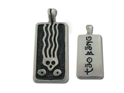 Pendentif, Tao Bang noir - Argent