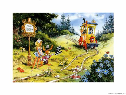 Dany, Affiche offset, Arrêt de tramway