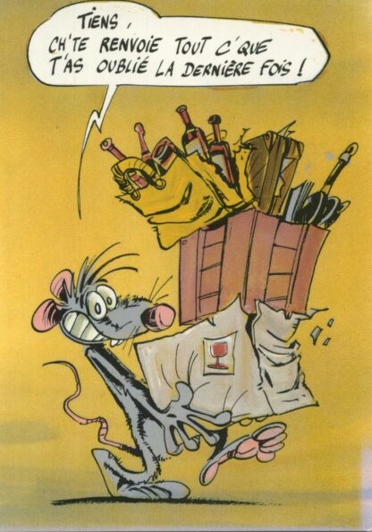 Les Rat's, Ptiluc, Carte postale, Tiens, Ch'te renvoie tout c'que t'as oublié la dernière fois!