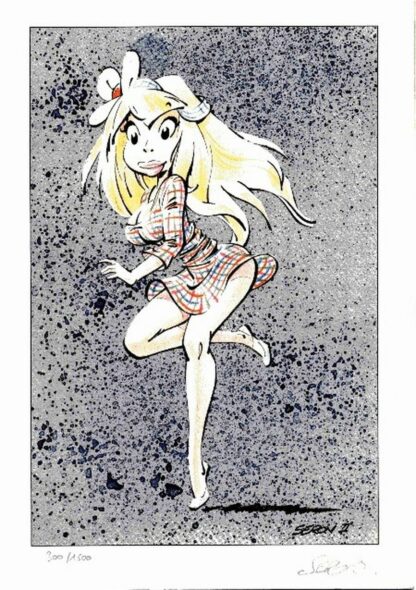 Seron, Les Petites Femmes, Ex-libris offset signé