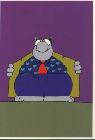 Le chat : Carte Postale : Exhibisionniste