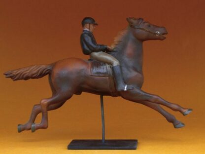 Degas, Statuette en résine,  Cheval et jockey, Le Faux Départ (1869-1871)