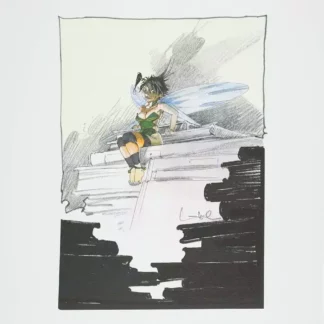 Peter Pan Fée Clochette bibliothèque affiche Loisel