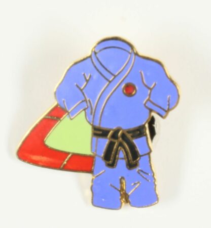 pin's, Kimono bleu, ceinture noire