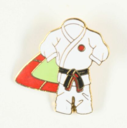 pin's, Kimono, ceinture marron / noire
