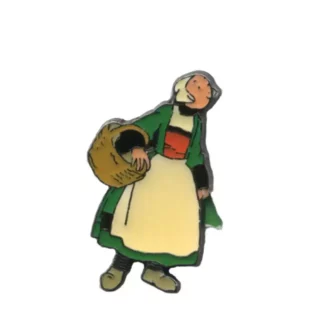Pin's Bécassine panier en osier