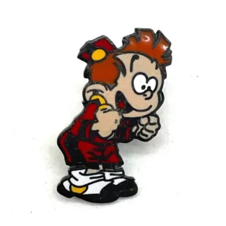 Pin's Debout et Content Le Petit Spirou