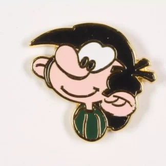 Pin’s Gaston Lagaffe tête finition or édition Corner Franquin