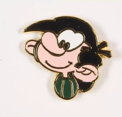 Pin’s Gaston Lagaffe tête finition or édition Corner Franquin