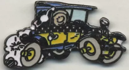 Pin’s Gaston Lagaffe La Fiat roule vers la droite Franquin