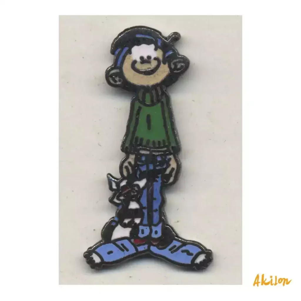 Pin’s Gaston Lagaffe Gaston et son chat Franquin