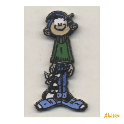 Pin’s Gaston Lagaffe Gaston et son chat Franquin