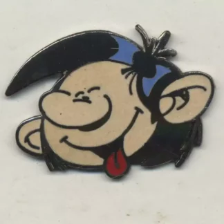 Pin’s Gaston Lagaffe tête tirant la langue Franquin