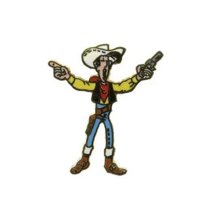 Pin's Lucky Luke bras en l'air