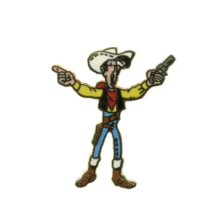 Pin's Lucky Luke bras en l'air