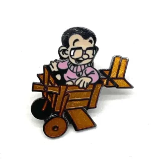 Pin's Vertignasse en Avion Le Petit Spirou