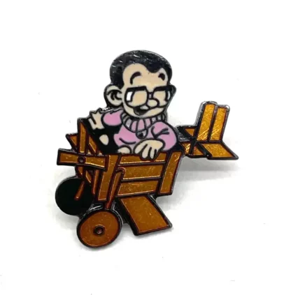Pin's Vertignasse en Avion Le Petit Spirou
