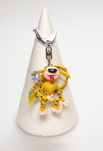 Franquin, Le marsupilami, Porte-clé plastoy en PVC, Marsupilami et piranha