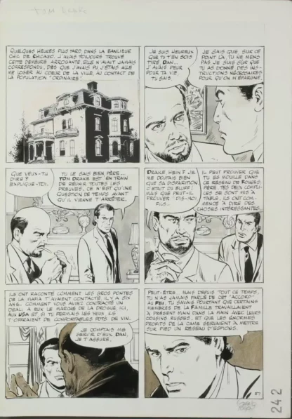 planche originale Dan Geronimo Gérald Forton