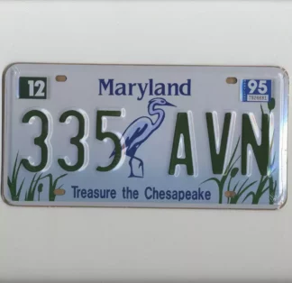 Plaque américaine Maryland